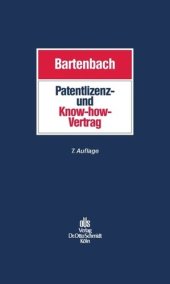 book Patentlizenz- und Know-how-Vertrag