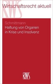 book Haftung von Organen in Krise und Insolvenz