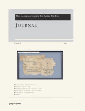 book Journal of the Canadian Society for Syriac Studies 9