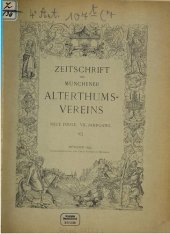 book Zeitschrift des Münchener Alterthumsvereins