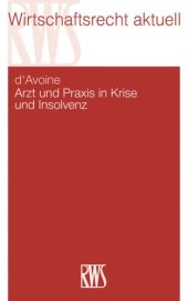 book Arzt und Praxis in Krise und Insolvenz