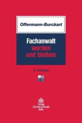 book Fachanwalt werden und bleiben