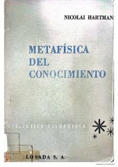 book Metafísica del conocimiento Tomo II