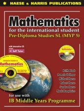 book Mathematics for the international student pre-diploma studies SL IB MYP 5