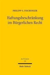 book Haftungsbeschränkung im Bürgerlichen Recht