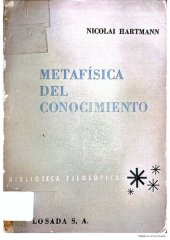 book Metafísica del conocimiento - Tomo I