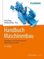 book Handbuch Maschinenbau: Grundlagen und Anwendungen der Maschinenbau-Technik