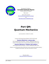 book Essential Graduate Physics - Quantum Mechanics