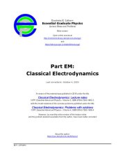 book Essential Graduate Physics - Classical Electrodynamics