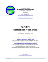 book Essential Graduate Physics - Statistical Mechanics