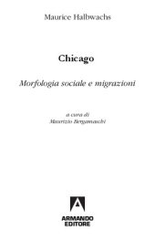 book Chicago. Morfologia sociale e migrazioni