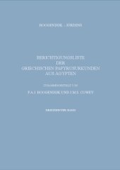 book Berichtigungsliste der Griechischen Papyrusurkunden aus Ägypten XIII Band