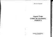 book Augusto Comte: Curso de Filosofía Positiva