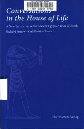 book Conversations in the house of life: a new translation of the ancient Egyptian Book of Thoth