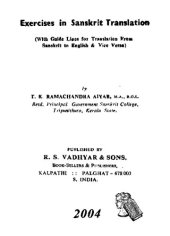 book Exercises in Sanskrit translation : with guide lines for translation from Sanskrit to English and Vice Versa