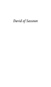 book David of Sassoun: An Introduction to the Study of the Armenian Epic