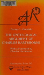 book The Ontological Argument of Charles Hartshorne