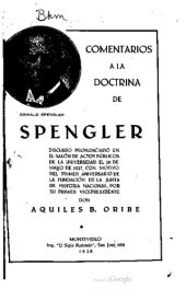 book Comentarios a la Doctrina de Spengler