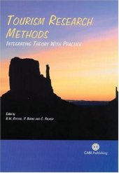 book Tourism Research Methods: Integrating Theory with Practice