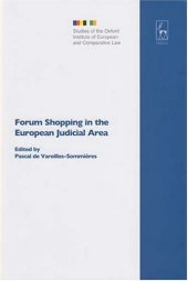 book Forum Shopping in the European Judicial Area (Sstudies of the Oxford Institute of European and Comparative Law)