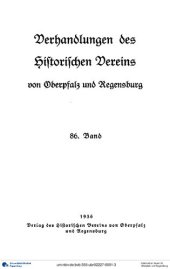 book Verhandlungen des Historischen Vereins für Oberpfalz und Regensburg