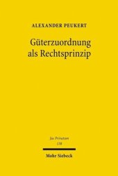 book Güterzuordnung als Rechtsprinzip