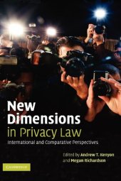 book New Dimensions In Privacy Law: International And Comparative Perspectives