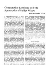 book Comparative ethology and the systematics of spider wasps