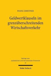 book Geldwertklauseln im grenzüberschreitenden Wirtschaftsverkehr