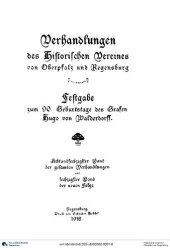 book Verhandlungen des Historischen Vereins für Oberpfalz und Regensburg