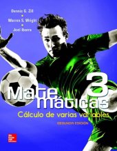 book Matemáticas 3: CÁLCULO DE VARIAS VARIABLES