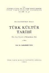 book İslamiyetten Önce Türk Kültür Tarihi