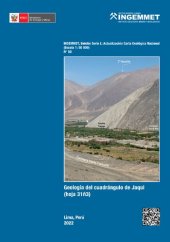 book Geología del cuadrángulo de Jaqui (hoja 31ñ3). Dirección de Geología Regional