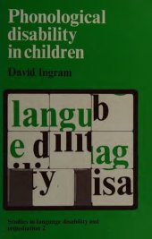 book Phonological Disability in Children