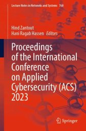 book Proceedings of the International Conference on Applied Cybersecurity (ACS) 2023