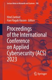 book Proceedings of the International Conference on Applied Cybersecurity (ACS) 2023