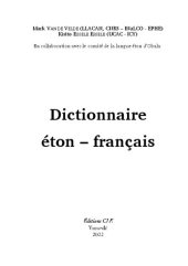 book Dictionnaire Éton – Français