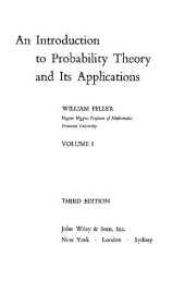 book An Introduction to Probability Theory and Its Applications: Volume 1