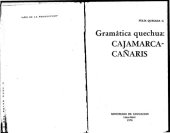 book Gramática quechua: Cajamarca-Cañaris