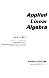 book Applied Linear Algebra