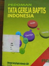 book Pedoman tata gereja baptis Indonesia