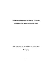 book Informe de la Asociación de Estudio de Derechos Humanos de Corea del Norte