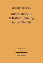 book Informationelle Selbstbestimmung im Privatrecht