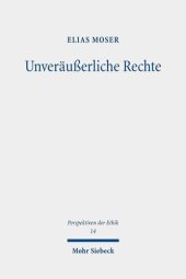 book Unveräußerliche Rechte: Dissertationsschrift