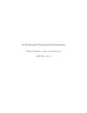 book 10 Fundamental Theorems for Econometrics