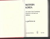 book Modern Korea: the socialist North. Revolutionary perspectives in the South, and Unification