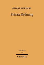 book Private Ordnung: Grundlagen ziviler Regelsetzung