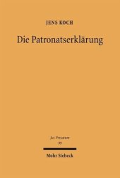 book Die Patronatserklärung