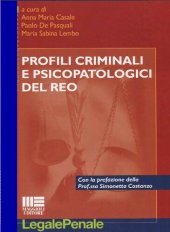 book Profili criminali e psicopatologici del reo