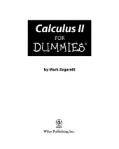 book Calculus II For Dummies